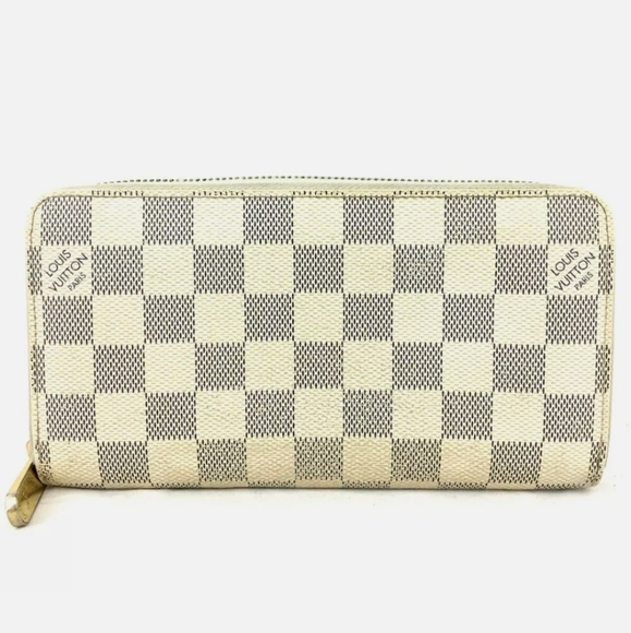 LOUIS VUITTON DAMIER AZUR ZIPPY ZIP AROUND LONG WALLET PURSE/E1436 - Picture 1 of 8